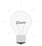 light bulb meetup group icon